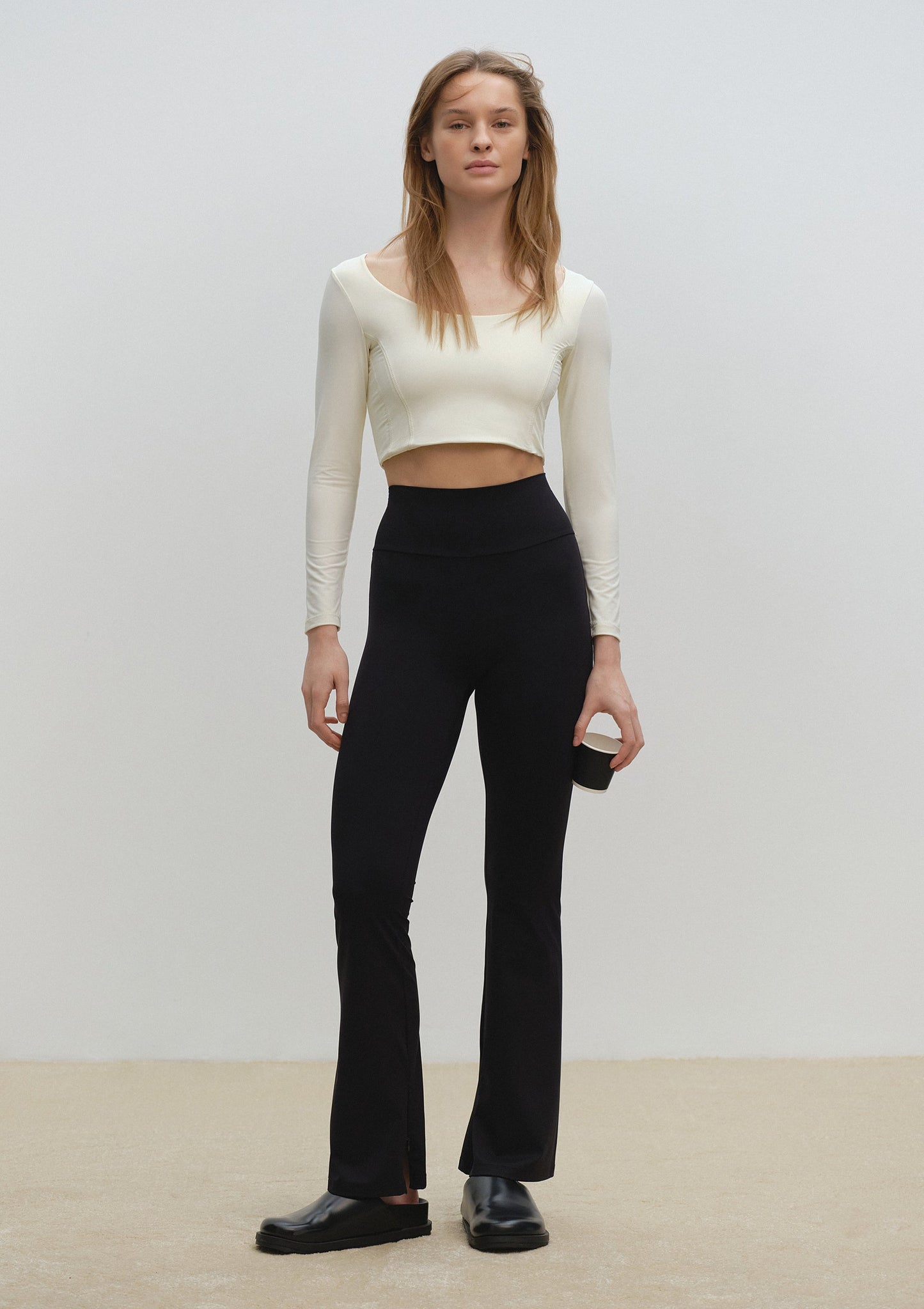 Black Flared Legging