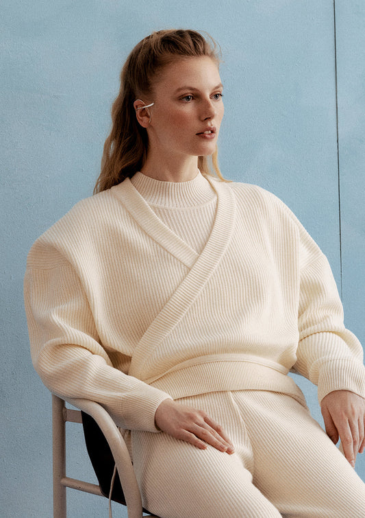 Ivory Knit Cardigan