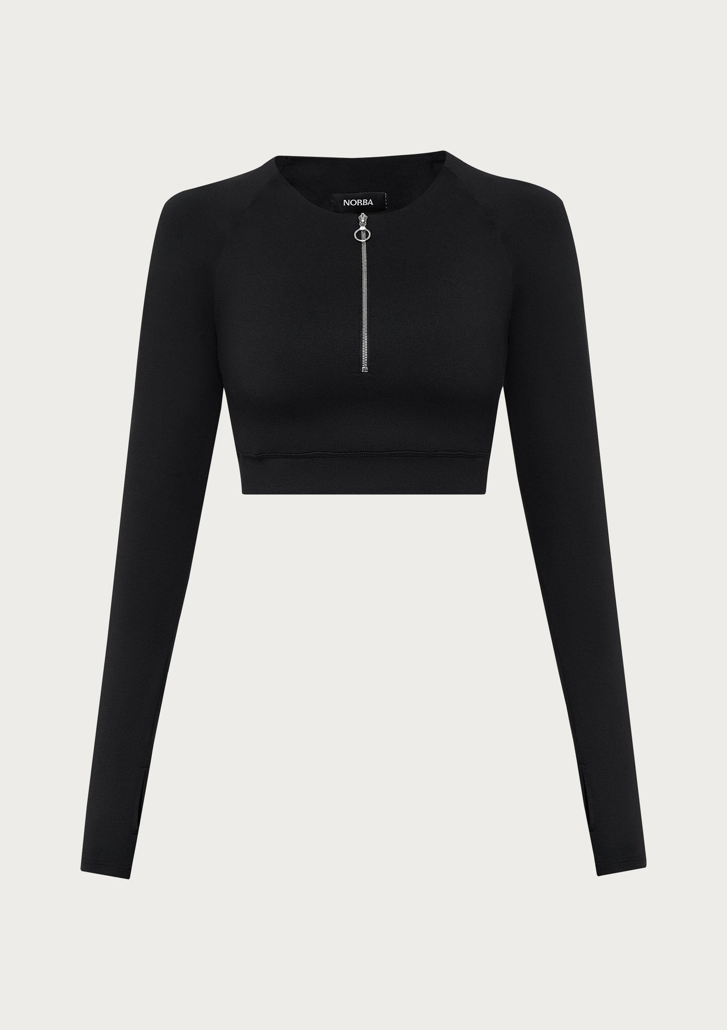 Black Zipped Croptop