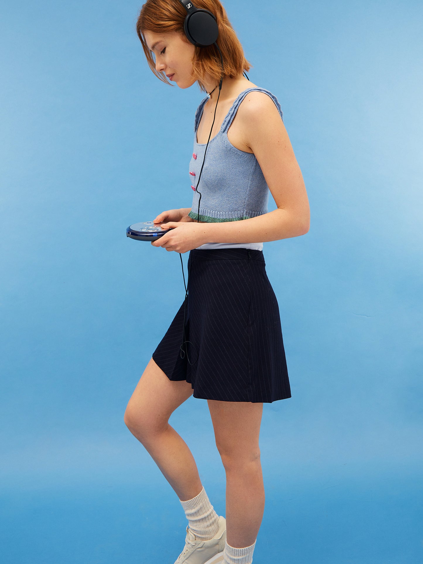 Blue Cropped Top