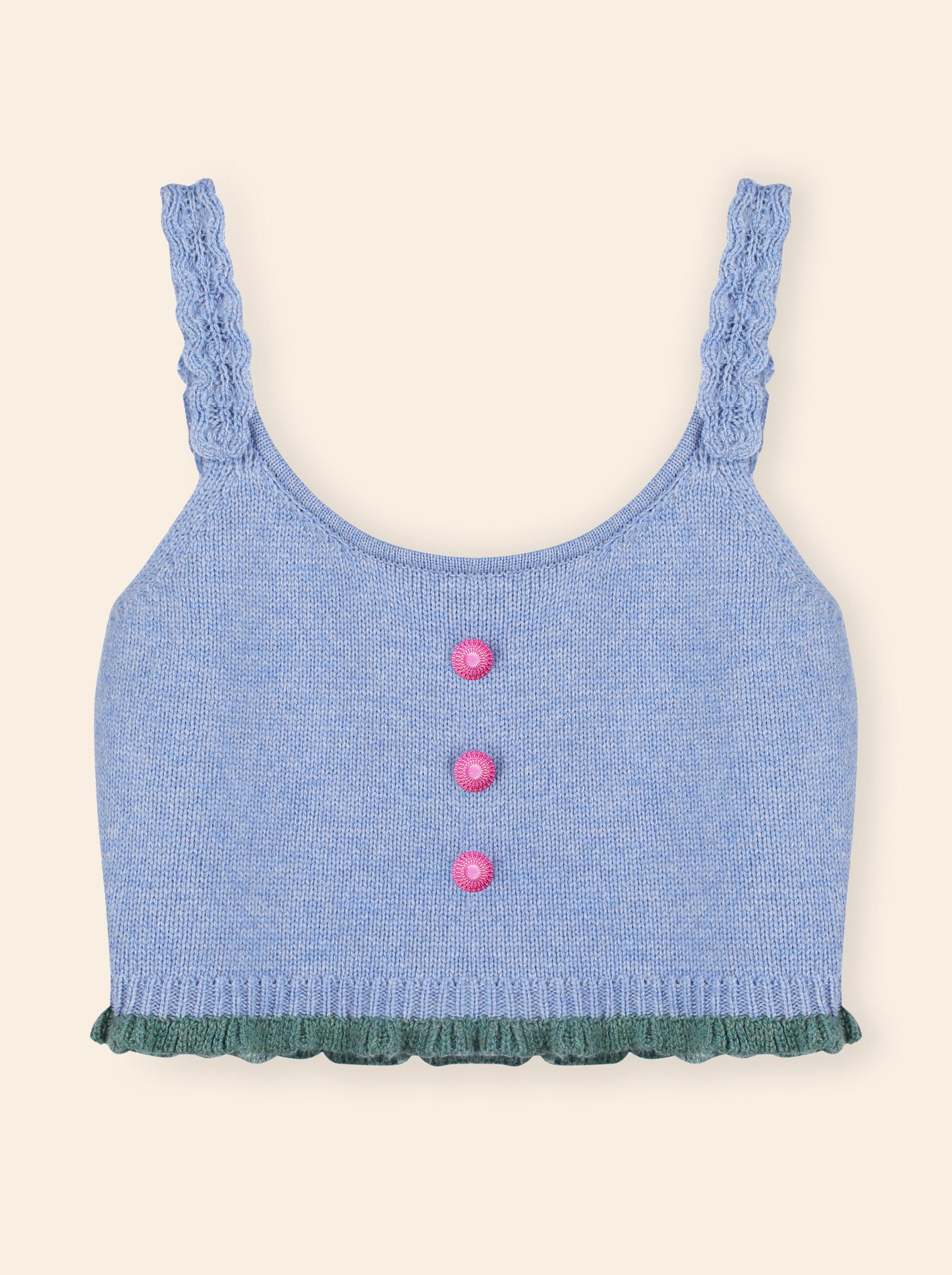 Blue Cropped Top