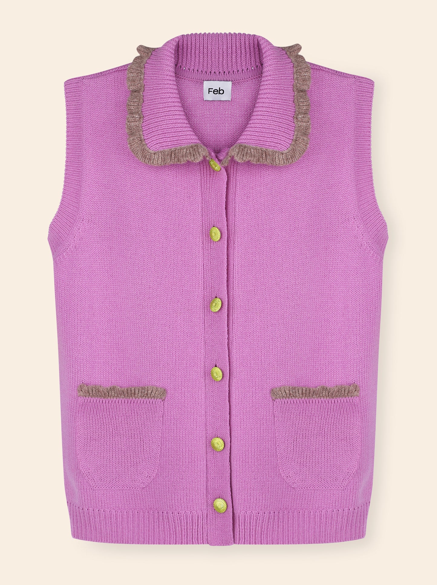 Pink Vest with Collar