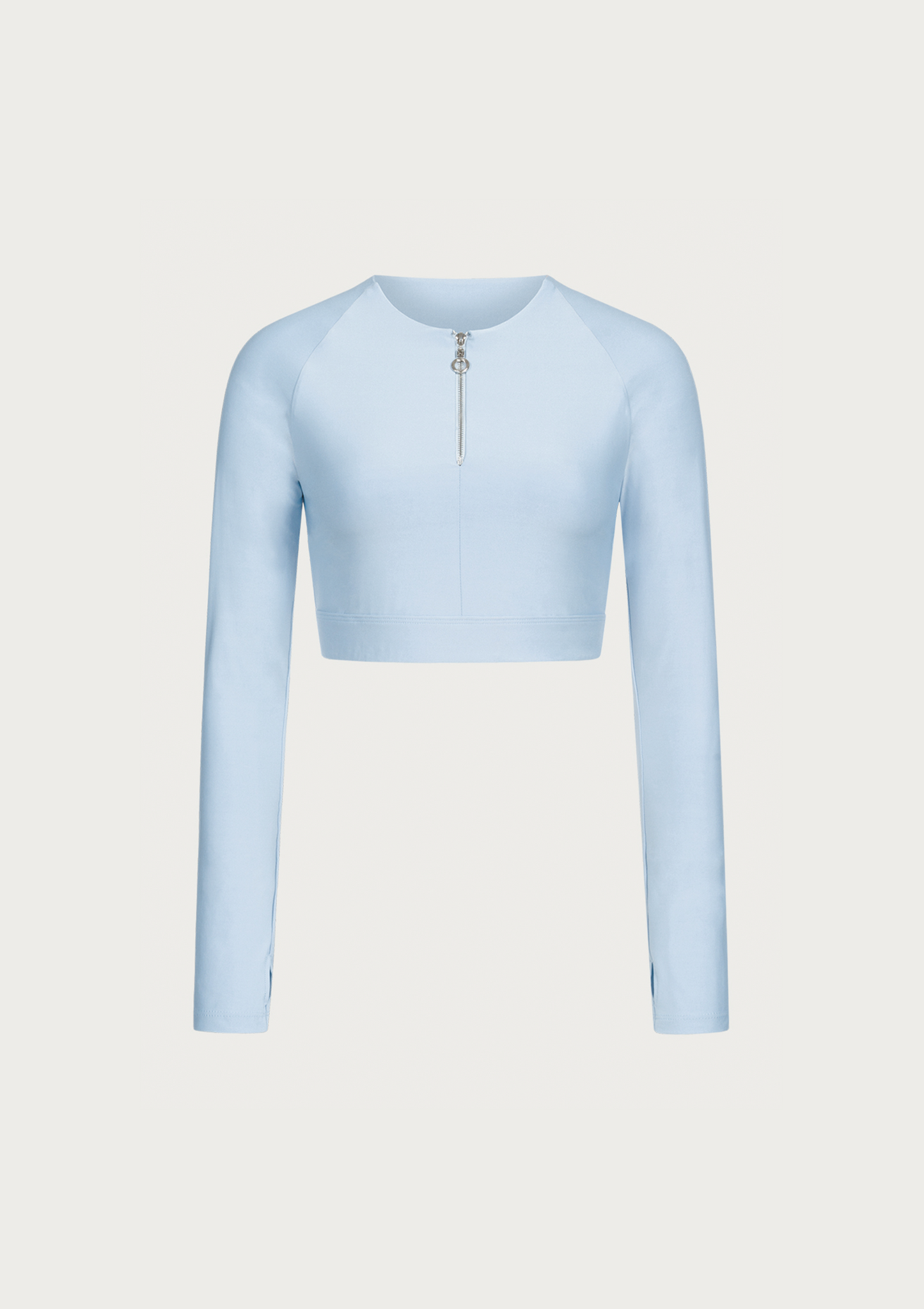 Blue Zipped Croptop