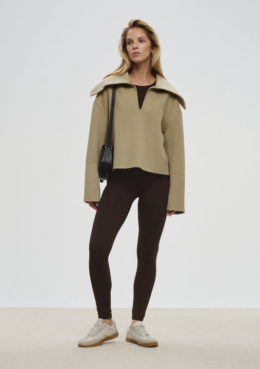 Dark-brown Essential Legging